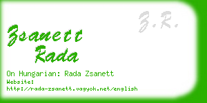 zsanett rada business card